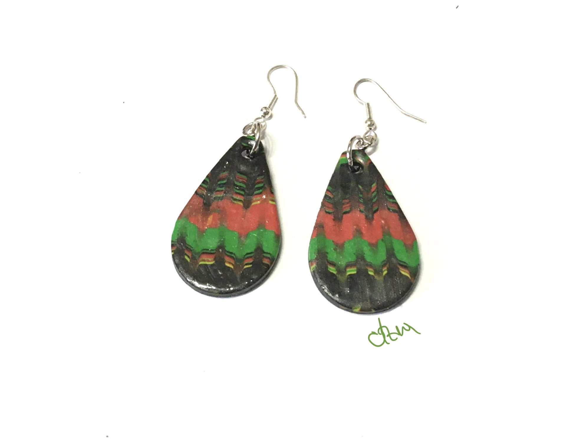 rucni rad, nausnice od polimerne gline